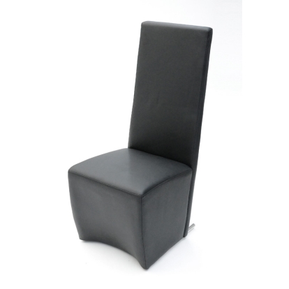 A&X Maud Modern Black Leatherette Dining Chair Black Dining Chair 11501 VGUN0020-BLK