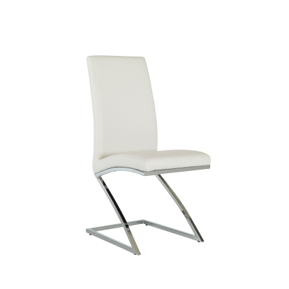 Angora Modern White Dining Chair (Set of 2) White Dining Chair 71593Z VGHR3168-WHT