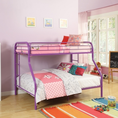 ACME Tritan Purple Bunk Bed (Twin | Full) Model 02053PU