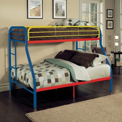 ACME Tritan Rainbow Bunk Bed (Twin | Full) Model 02053RNB