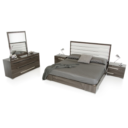 Nova Domus Capulet Italian Modern Grey Bedroom Set Grey Bedroom Set 71385A|71392A VGACCAPULET-SET-DC