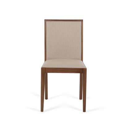 Modrest Codex Mid-Century Tobacco & Beige Desk Chair Beige Office Chair 71922 VGCNMK029