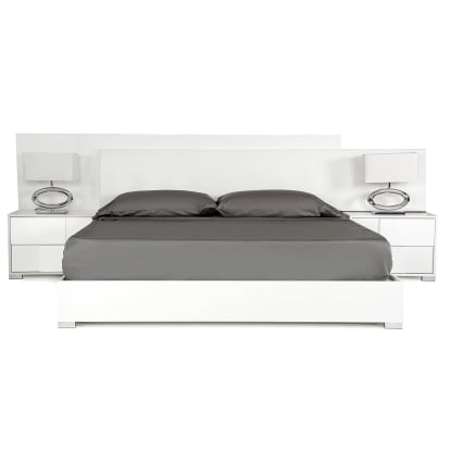 LA Furniture California King Monza Italian Modern White Bed VGACMONZA-BED-CK Contemporary Style by Vig Furnitrue Number 78600 Catch Home Goods