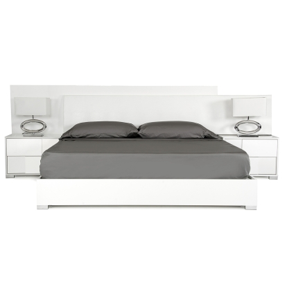 Modrest Monza Italian Modern White Bed White Bed 72032A|71958A|78600 VGACMONZA-BED