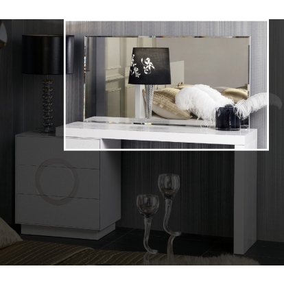 A&X Ovidius Transitional Chrome Framed Mirror Grey Mirror 13560 VGUNAW412-110