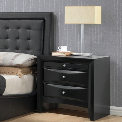 ACME Ireland Black Nightstand Model 04163