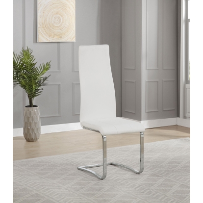 Coaster Montclair Contemporary Side Chair Model 100515Wht