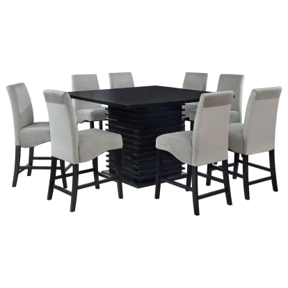 Coaster Stanton Contemporary Black Counter Height Dining Table Model 102068-S9