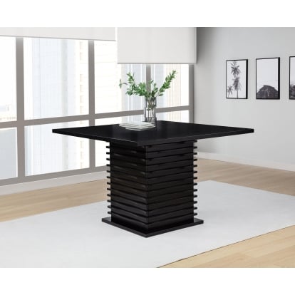Coaster Stanton Contemporary Black Counter Height Dining Table Model 102068