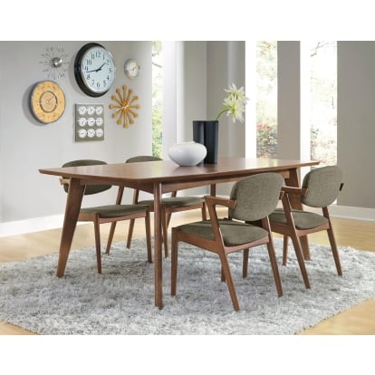 Coaster Malone Mid-Century Modern Dining Table Model 105351-S5