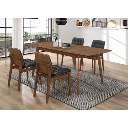 Coaster Redbridge Mid-Century Modern Dining Table Model 106591-S5K
