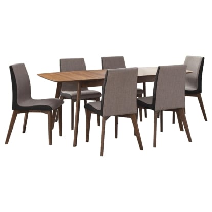 Coaster Redbridge Mid-Century Modern Dining Table Model 106591-S7