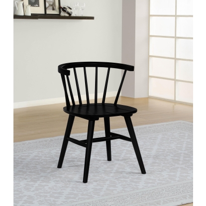 Coaster Jeffries Mid-Century Modern Side Chair Model 107202Blk