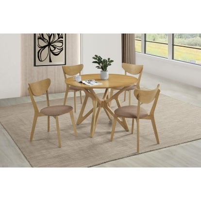 Coaster Elowen Mid-Century Modern Dining Table Model 108440-S5