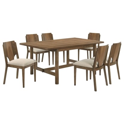 Coaster Crestmore Mid-Century Modern Dining Table Model 108571-S7