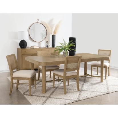 Coaster Arini Coastal Natural Dining Table Model 108931-S5W