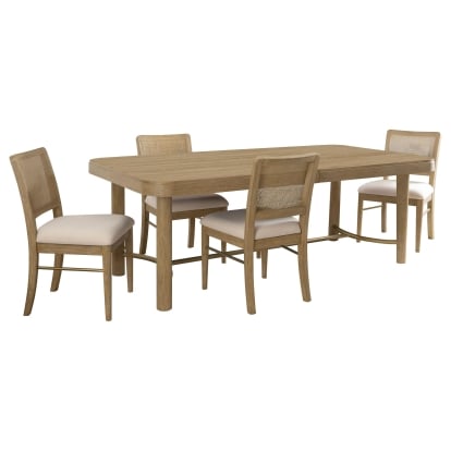Coaster Arini Coastal Natural Dining Table Model 108931-S5W