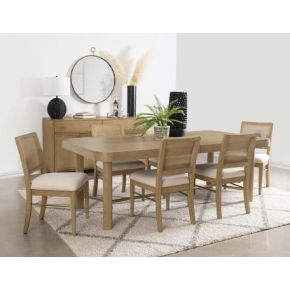 Coaster Arini Coastal Natural Dining Table Model 108931-S7W