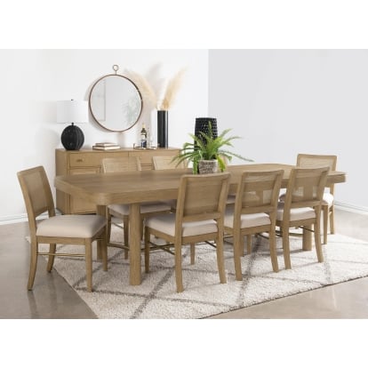 Coaster Arini Coastal Natural Dining Table Model 108931-S9W