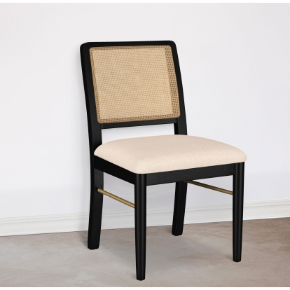 Coaster Arini Coastal Natural Side Chair Model 108932Blk