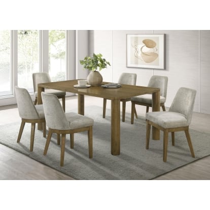 Coaster Castlewood Mid-Century Modern Dining Table Model 109351-S7