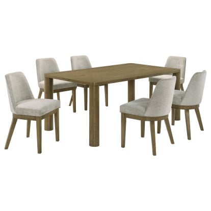 Coaster Castlewood Mid-Century Modern Dining Table Model 109351-S7