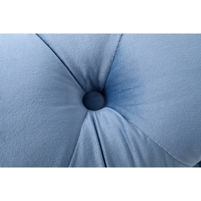 Divani Casa Darla Modern Blue Velvet Curved Sectional Sofa Blue Sectional Sofa 75421 VG2T1124-5P-BLU