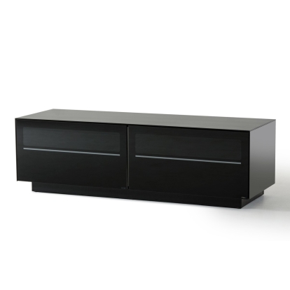 Modrest Carter Contemporary Black TV Stand Black TV Stand 16955 VGBBSL8152