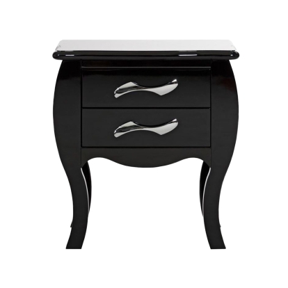 Monte Carlo Black Nightstand Black Nightstand 12501 VGKCMONTE-BLK-NS
