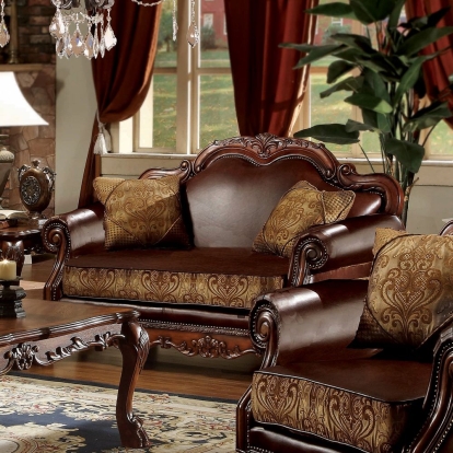 Acme Dresden Loveseat with 2 Pillows Model 15161