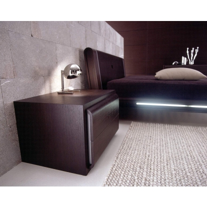 SMA Matrix Contemporary Tobacco Nightstand Wenge Nightstand 11758 VGSMAMATRIX-NS