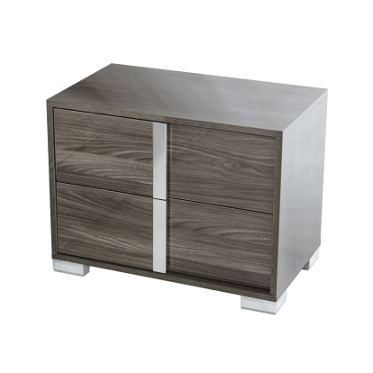Modrest San Marino Modern Grey Nightstand Grey Nightstand 17001|17399 VGACSANMARINO-NS-GRY