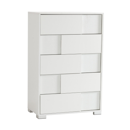 Modrest Monza Italian Modern White Chest White Chest 17593 VGACANCONA-CH-WHT
