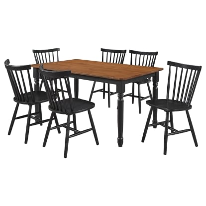 Coaster Hollyoak Farmhouse Dining Table Model 183041-S7