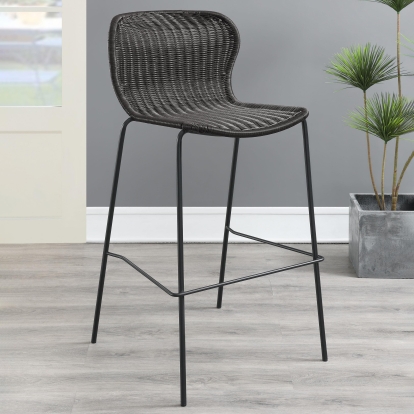 Coaster Mckinley Coastal Brown Bar Stool Model 192040