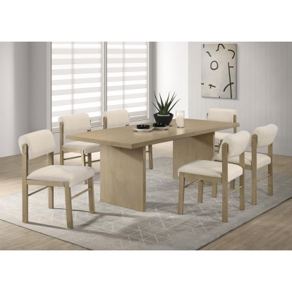 Coaster Decker Transitional Dining Table Model 193951Nat-S7B