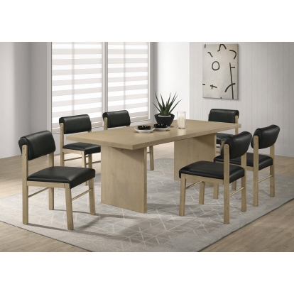 Coaster Decker Transitional Dining Table Model 193951Nat-S7C