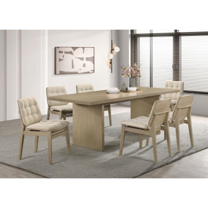 Coaster Decker Transitional Dining Table Model 193951Nat-S7D