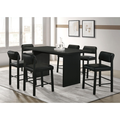 Coaster Decker Transitional Counter Height Dining Table Model 193958Blk-S7C