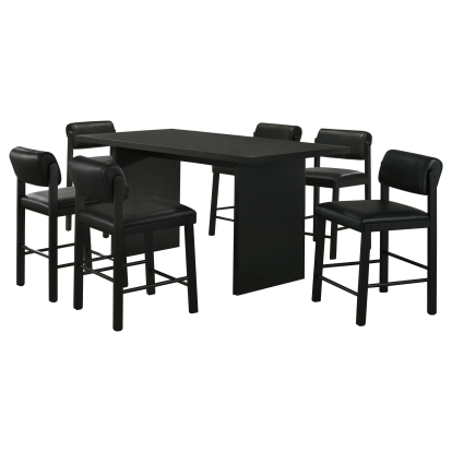 Coaster Decker Transitional Counter Height Dining Table Model 193958Blk-S7C