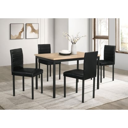 Coaster Garza Transitional Greige Oak Dining Table Model 193981-S5