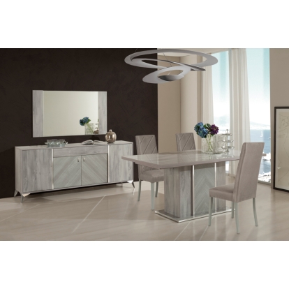Nova Domus Alexa Italian Modern Grey Buffet Mirror Grey Mirror 74094 VGACALEXA-BMIR