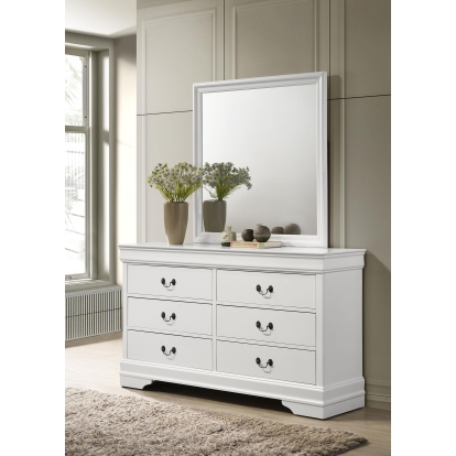 Coaster Louis Philippe Traditional Dresser With Mirror Model 202443M