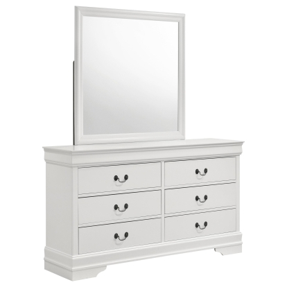 Coaster Louis Philippe Traditional Dresser With Mirror Model 202443M