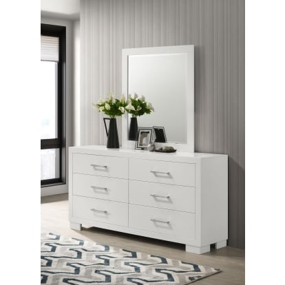 Coaster Jessica Contemporary Dresser With Mirror Model 202993M