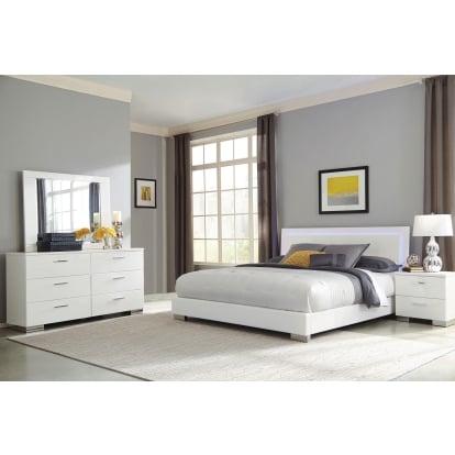Coaster Felicity Contemporary California King Bed Model 203500Kw-S4