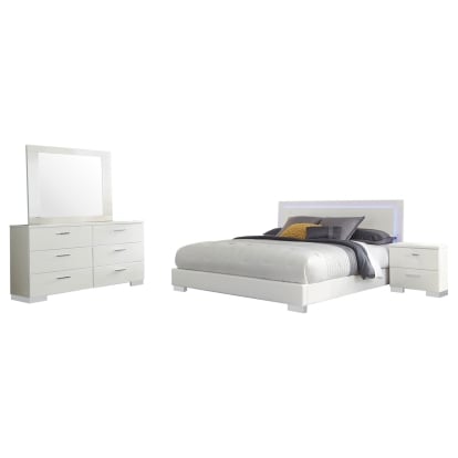 Coaster Felicity Contemporary California King Bed Model 203500Kw-S4