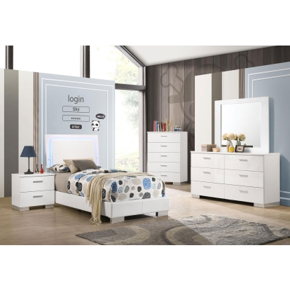 Coaster Felicity Contemporary Twin Bed Model 203500T-S4