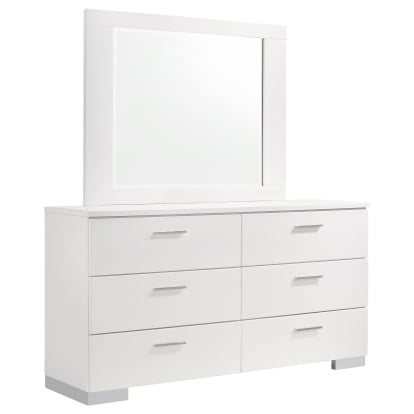 Coaster Felicity Contemporary Dresser With Mirror Model 203503M