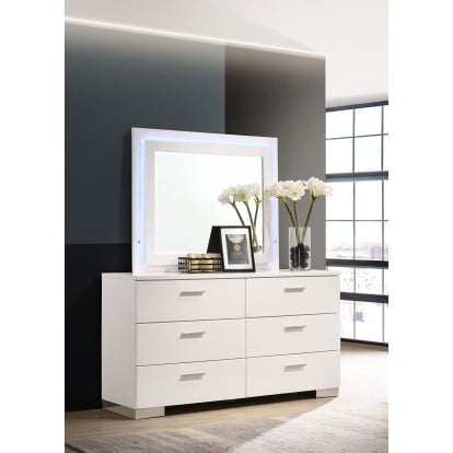 Coaster Felicity Contemporary Dresser With Mirror Model 203503Ml